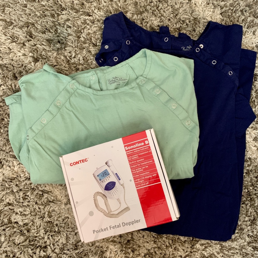 Delivery Gowns, Baby Heart Monitor, Etc Bundle